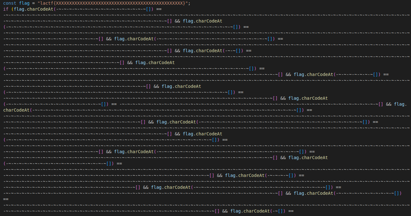 Lactf 2023 Javascript Reversing Caterpillar